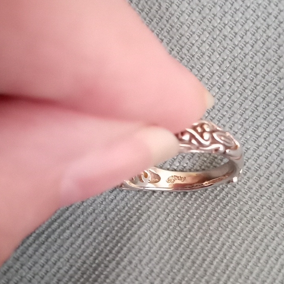 BARBARA BIXBY STERLING SILVER, 18k GOLD RING WITH LEMON YELLOW QUARTZ - Picture 5 of 10